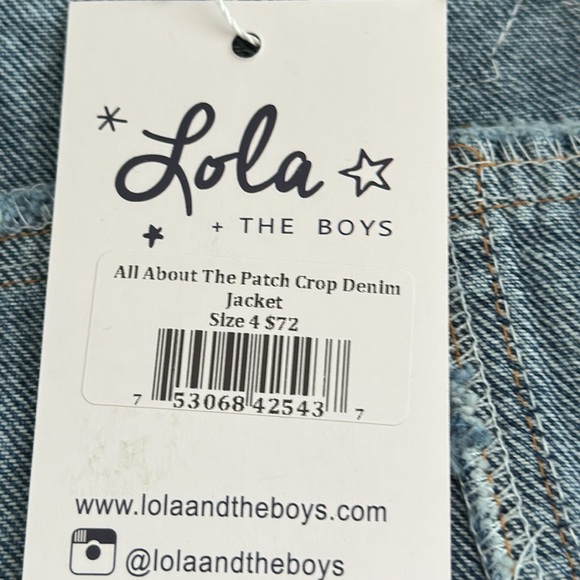 Lola and the boys denim jacket - Picture 7 of 7